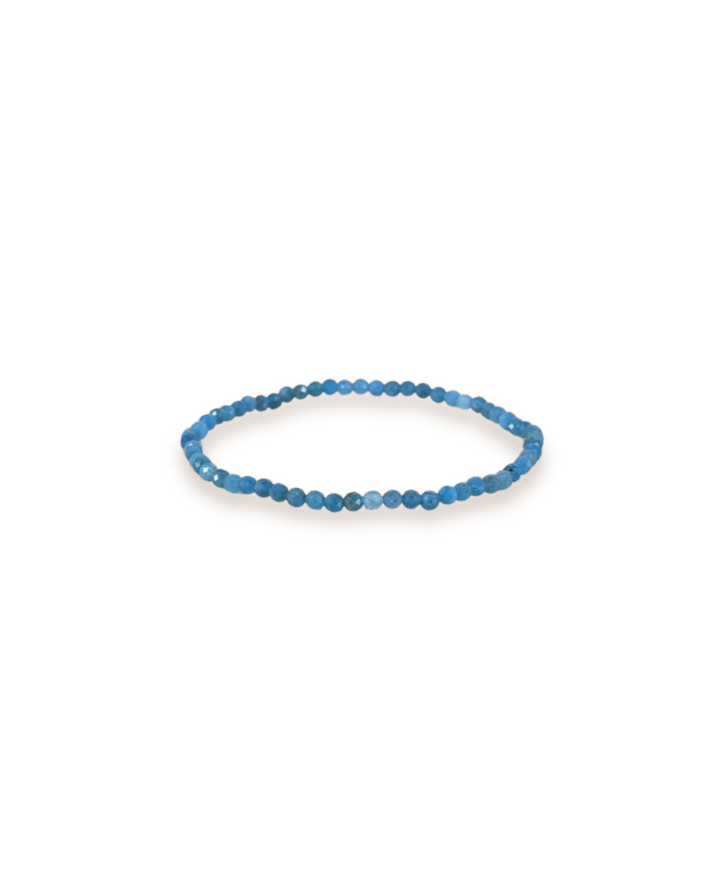 Bracelet facetté en apatite