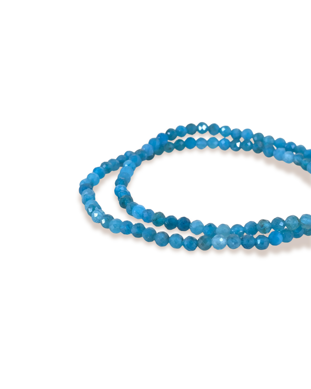 Bracelet facetté en apatite
