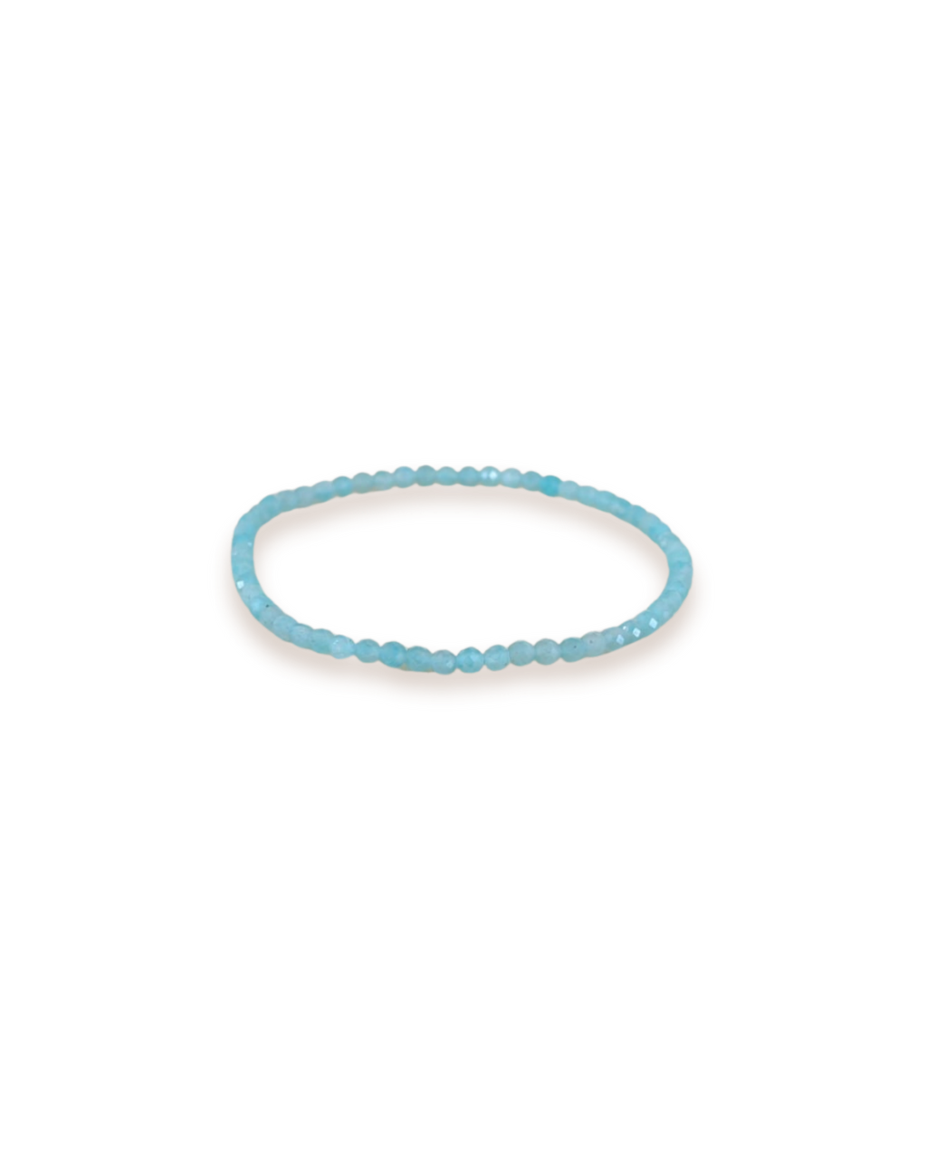 Bracelet facetté en amazonite