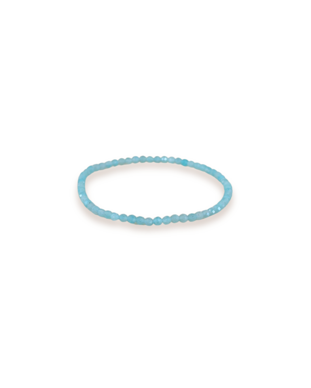 Bracelet facetté en amazonite
