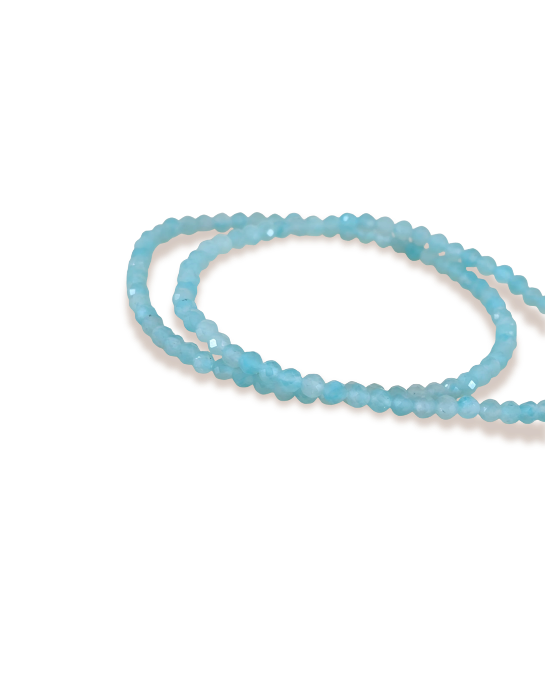 Bracelet facetté en amazonite