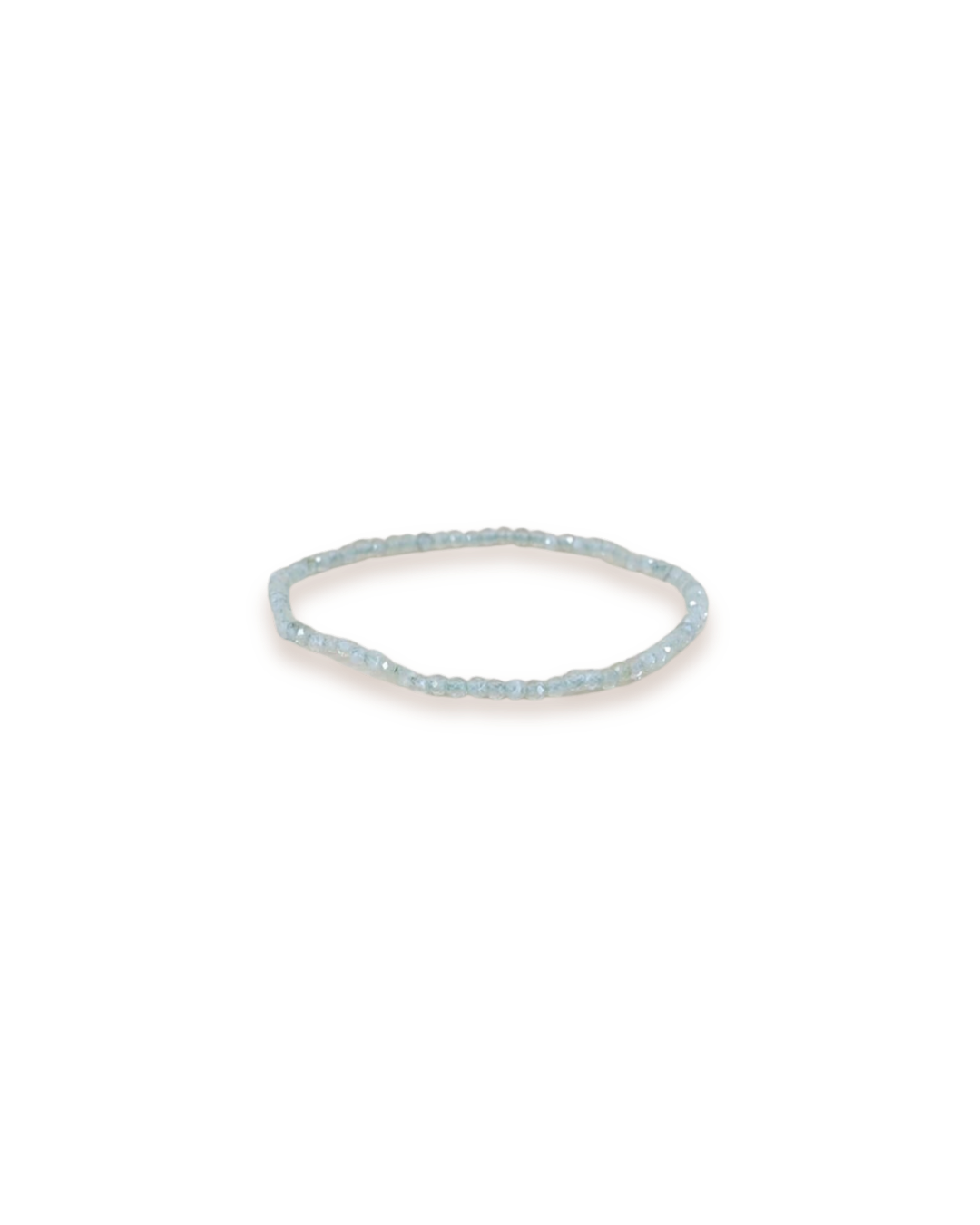 Bracelet facetté en préhnite