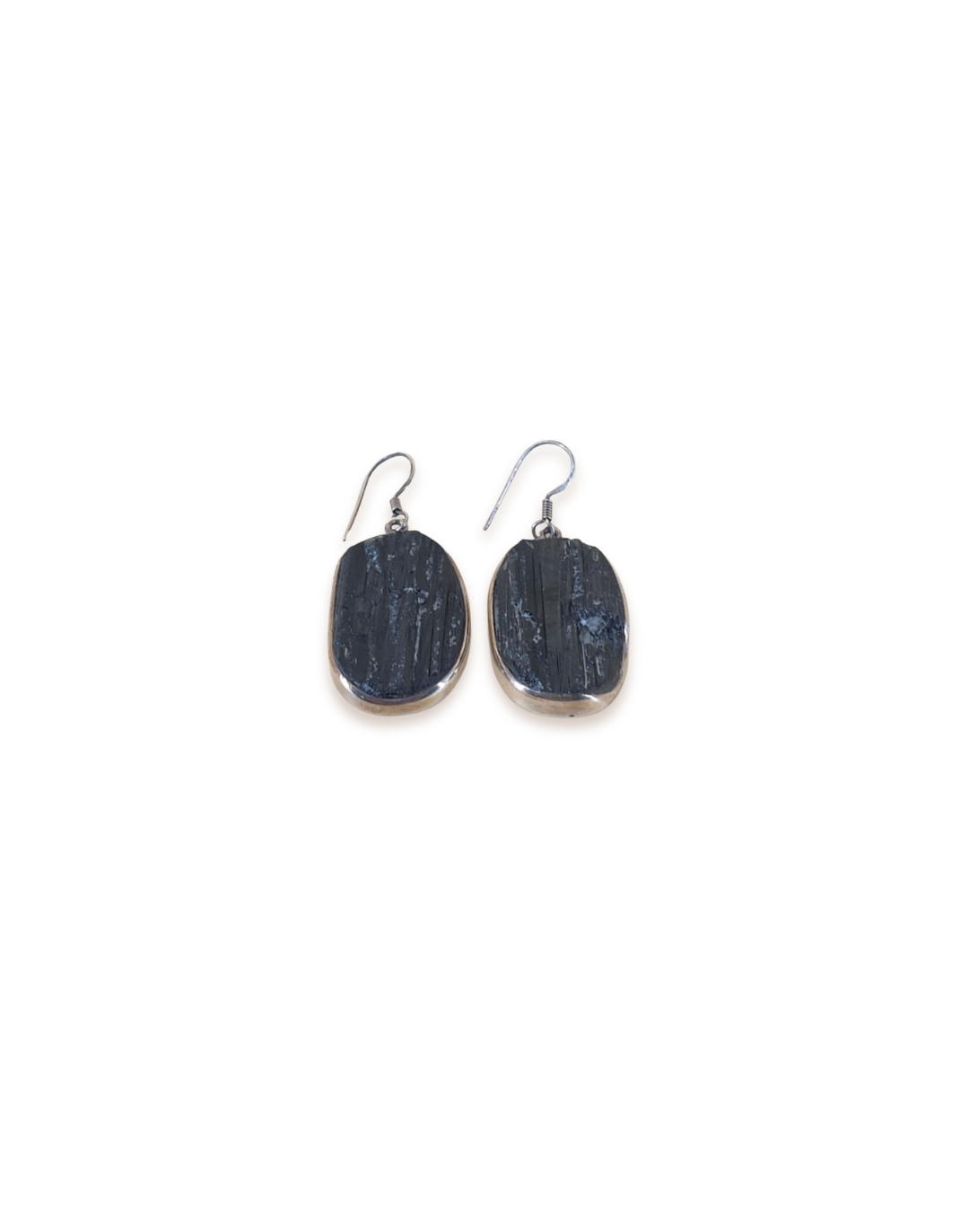 Boucles d'oreilles en tourmaline noire