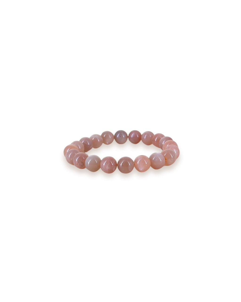 Bracelet pierre de lune orangée