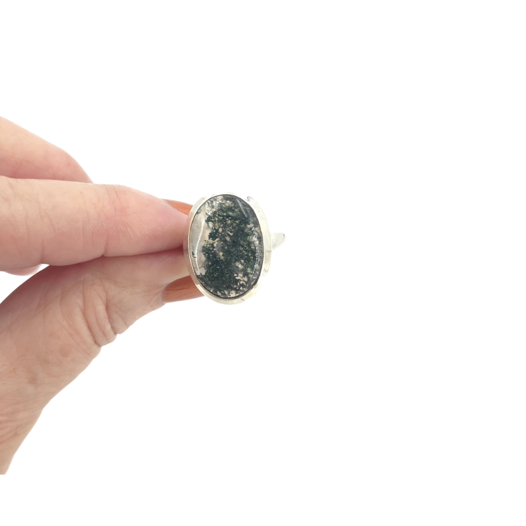 Bague en agate mousse