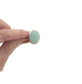 Bague en amazonite
