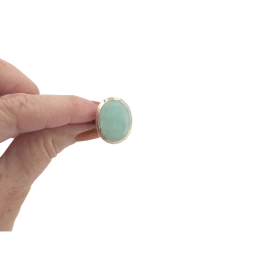 Bague en amazonite