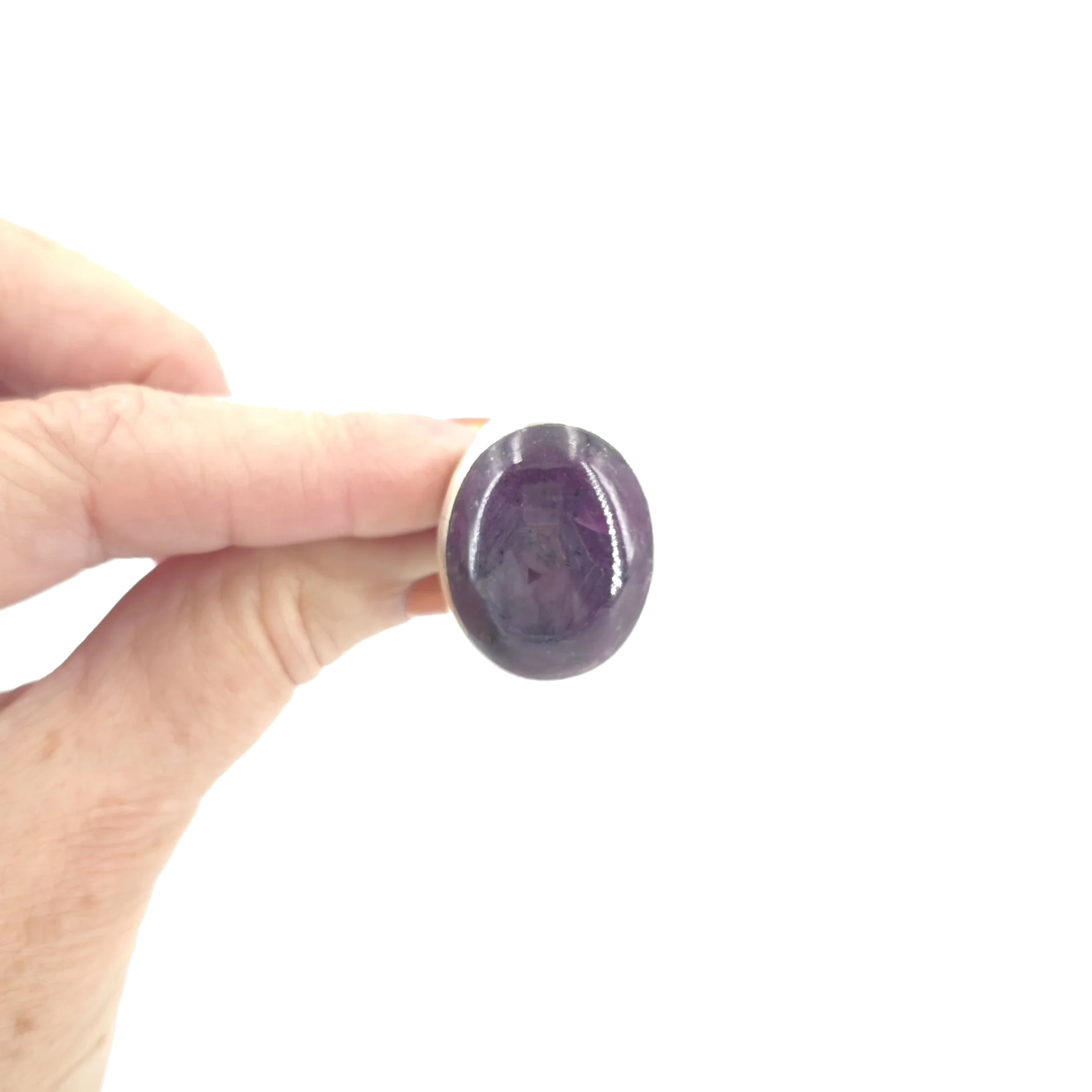 Bague en rubis étoilé