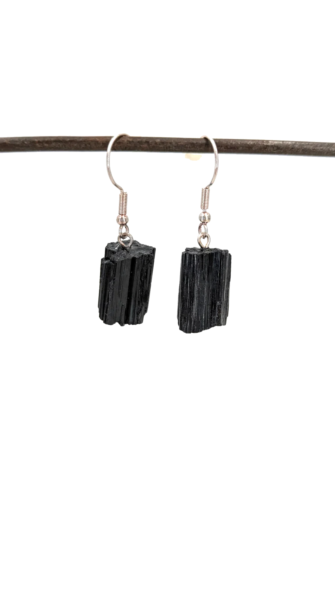 Boucles d'oreilles - Tourmaline noire