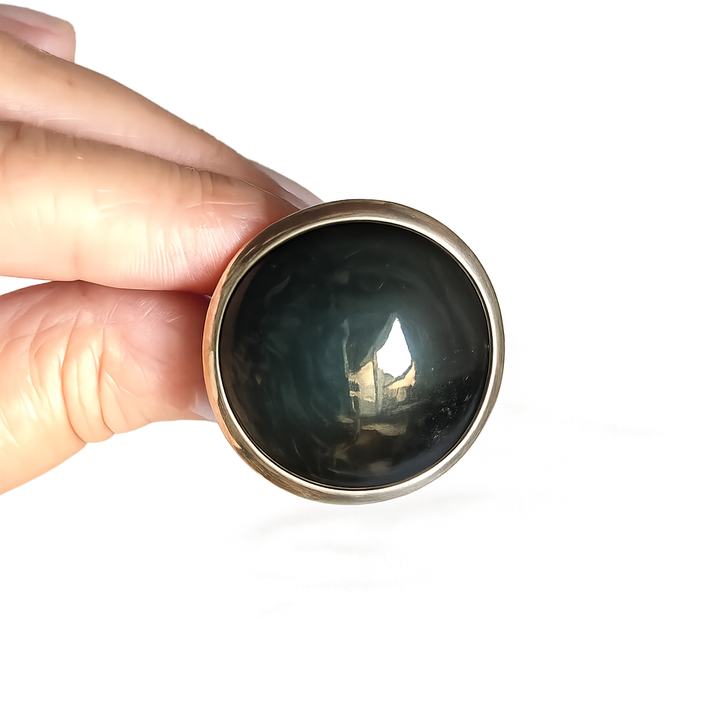 Bague en obsidienne oeil céleste