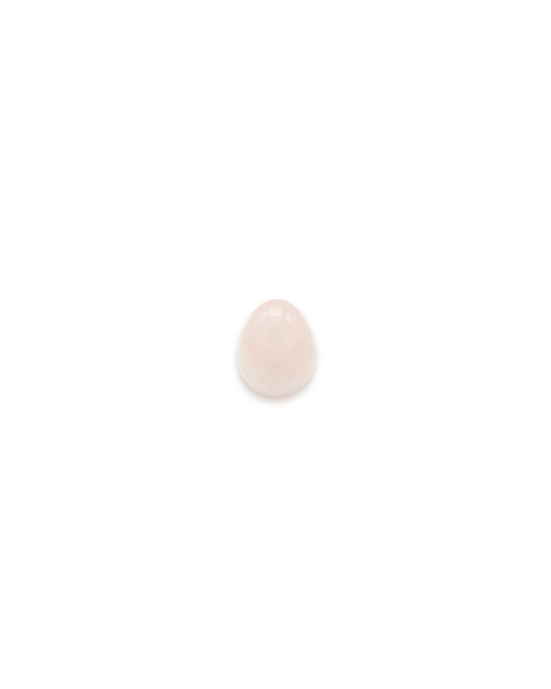 Oeuf de jade en quartz rose