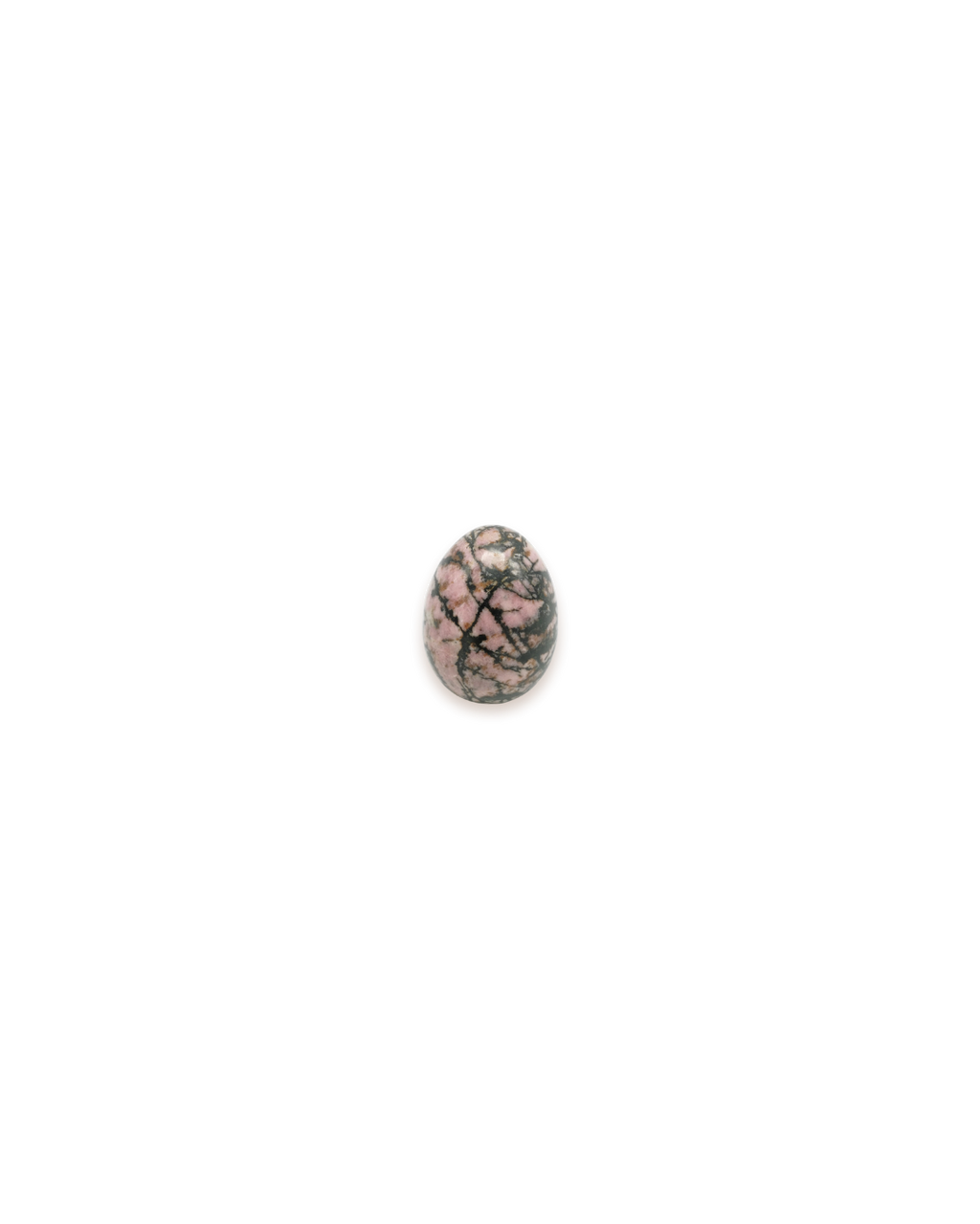 Oeuf de jade en rhodonite