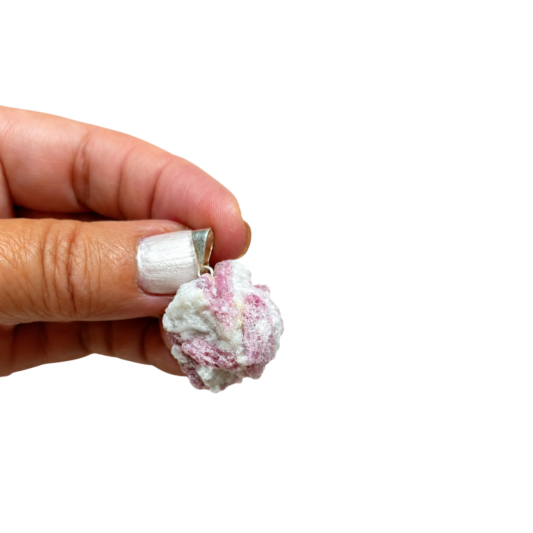 Pendentif en Tourmaline rose